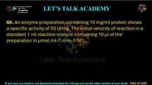 IIT JAM Biotechnology Previous Year Question paper Topic Biochemistry