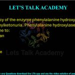 74. Deficiency of the enzyme phenylalanine hydroxylase causes Phenylketonuria. Phenylalanine hydroxylase converts phenylalanine to:  (A) Tryptophan (B) Alanine (C) Tyrosine (D) Threonine