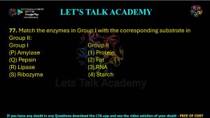 IIT JAM Biotechnology Previous Year Question paper Topic Biochemistry