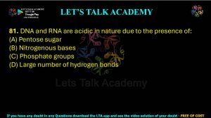 IIT JAM Biotechnology Previous Year Question paper Topic Biochemistry