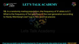 IIT JAM Biotechnology Previous Year Question paper Topic Genetics