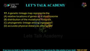 IIT JAM Biotechnology Previous Year Question paper Topic Genetics
