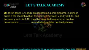 IIT JAM Biotechnology Previous Year Question paper Topic Genetics