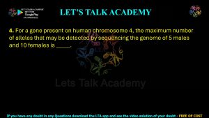 IIT JAM Biotechnology Previous Year Question paper Topic Genetics