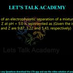 10. The result of an electrophoretic separation of a mixture of amino acids X, Y and Z at pH = 5.0 is represented as (Given the isoelectric points of X, Y, and Z are 9.87, 3.22 and 5.43, respectively)