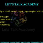 22. The technique that involves impacting samples with electrons is .  (A) NMR spectroscopy (B) ESI mass spectrometry (C) IR spectroscopy (D) UV-vis spectroscopy