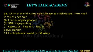 IIT JAM Biotechnology Previous Year Question paper Topic Biotechniques