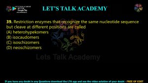 IIT JAM Biotechnology Previous Year Question paper Topic Biotechniques