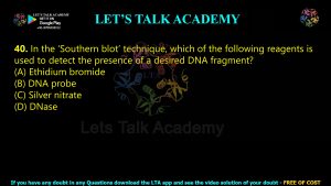 IIT JAM Biotechnology Previous Year Question paper Topic Biotechniques