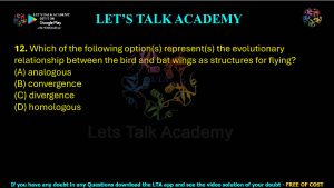 IIT JAM Biotechnology Previous Year Question paper Topic Evolution and Ecology