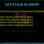 13. The correct hierarchy of taxa in the Linnaean classification of eukaryotes is  (A) kingdom, class, phylum, order, family, genus (B) kingdom, order, class, phylum, family, genus (C) kingdom, phylum, order, family, class, genus (D) kingdom, phylum, class, order, family, genus
