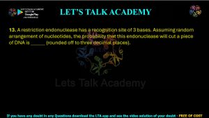 IIT JAM Biotechnology Previous Year Question paper Topic Mathematics