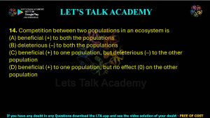 IIT JAM Biotechnology Previous Year Question paper Topic Evolution and Ecology