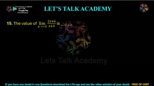 IIT JAM Biotechnology Previous Year Question paper Topic Mathematics