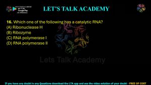 IIT JAM Biotechnology Previous Year Question paper Topic Molecular Biology
