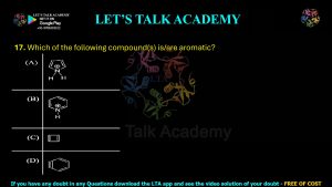 IIT JAM Biotechnology Previous Year Question paper Topic chemistry