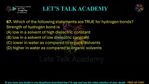 IIT JAM Biotechnology Previous Year Question paper Topic chemistry