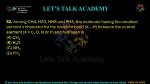 IIT JAM Biotechnology Previous Year Question paper Topic chemistry
