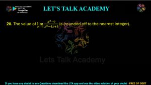 IIT JAM Biotechnology Previous Year Question paper Topic Mathematics