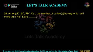 IIT JAM Biotechnology Previous Year Question paper Topic chemistry