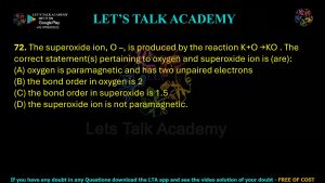 IIT JAM Biotechnology Previous Year Question paper Topic chemistry
