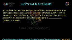 IIT JAM Biotechnology Previous Year Question paper Topic Molecular Biology
