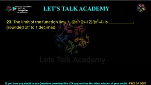 IIT JAM Biotechnology Previous Year Question paper Topic Mathematics