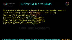 IIT JAM Biotechnology Previous Year Question paper Topic chemistry