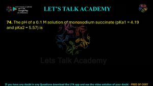 IIT JAM Biotechnology Previous Year Question paper Topic chemistry
