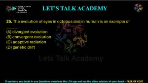 IIT JAM Biotechnology Previous Year Question paper Topic Evolution and Ecology