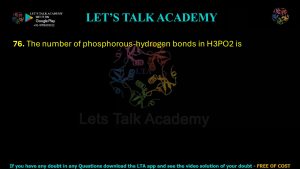 IIT JAM Biotechnology Previous Year Question paper Topic chemistry