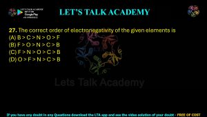 IIT JAM Biotechnology Previous Year Question paper Topic chemistry