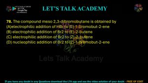 IIT JAM Biotechnology Previous Year Question paper Topic chemistry