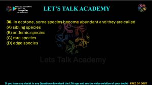 IIT JAM Biotechnology Previous Year Question paper Topic Evolution and Ecology