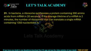 IIT JAM Biotechnology Previous Year Question paper Topic Molecular Biology