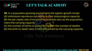 IIT JAM Biotechnology Previous Year Question paper Topic Evolution and Ecology