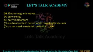 IIT JAM Biotechnology Previous Year Question paper Topic Physics
