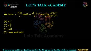 IIT JAM Biotechnology Previous Year Question paper Topic Mathematics