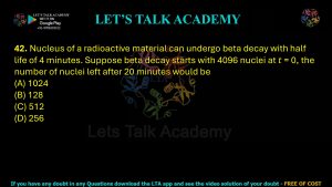 IIT JAM Biotechnology Previous Year Question paper Topic Physics