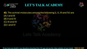 IIT JAM Biotechnology Previous Year Question paper Topic chemistry