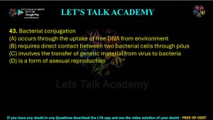 IIT JAM Biotechnology Previous Year Question paper Topic Microbiology