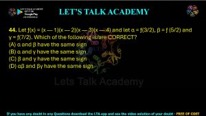 IIT JAM Biotechnology Previous Year Question paper Topic Mathematics
