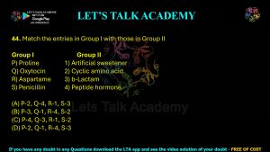 IIT JAM Biotechnology Previous Year Question paper Topic chemistry
