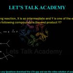 94. In the following reaction, X is an intermediate and Y is one of the end products. Which one of the following compounds is the end product Y?