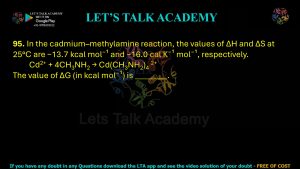 IIT JAM Biotechnology Previous Year Question paper Topic chemistry