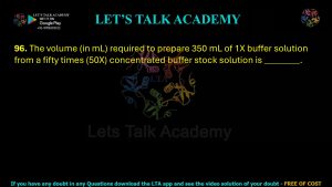 IIT JAM Biotechnology Previous Year Question paper Topic chemistry