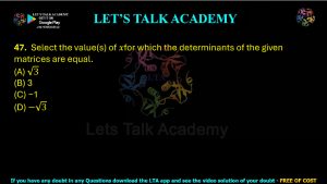 IIT JAM Biotechnology Previous Year Question paper Topic Mathematics