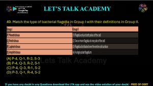 IIT JAM Biotechnology Previous Year Question paper Topic Microbiology