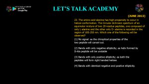 CSIR NET Life Science Previous Year Questions and Solutions Spectroscopy