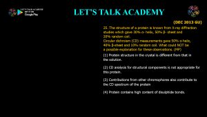 CSIR NET Life Science Previous Year Questions and Solutions Spectroscopy